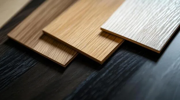 Amostras de cores do piso laminado